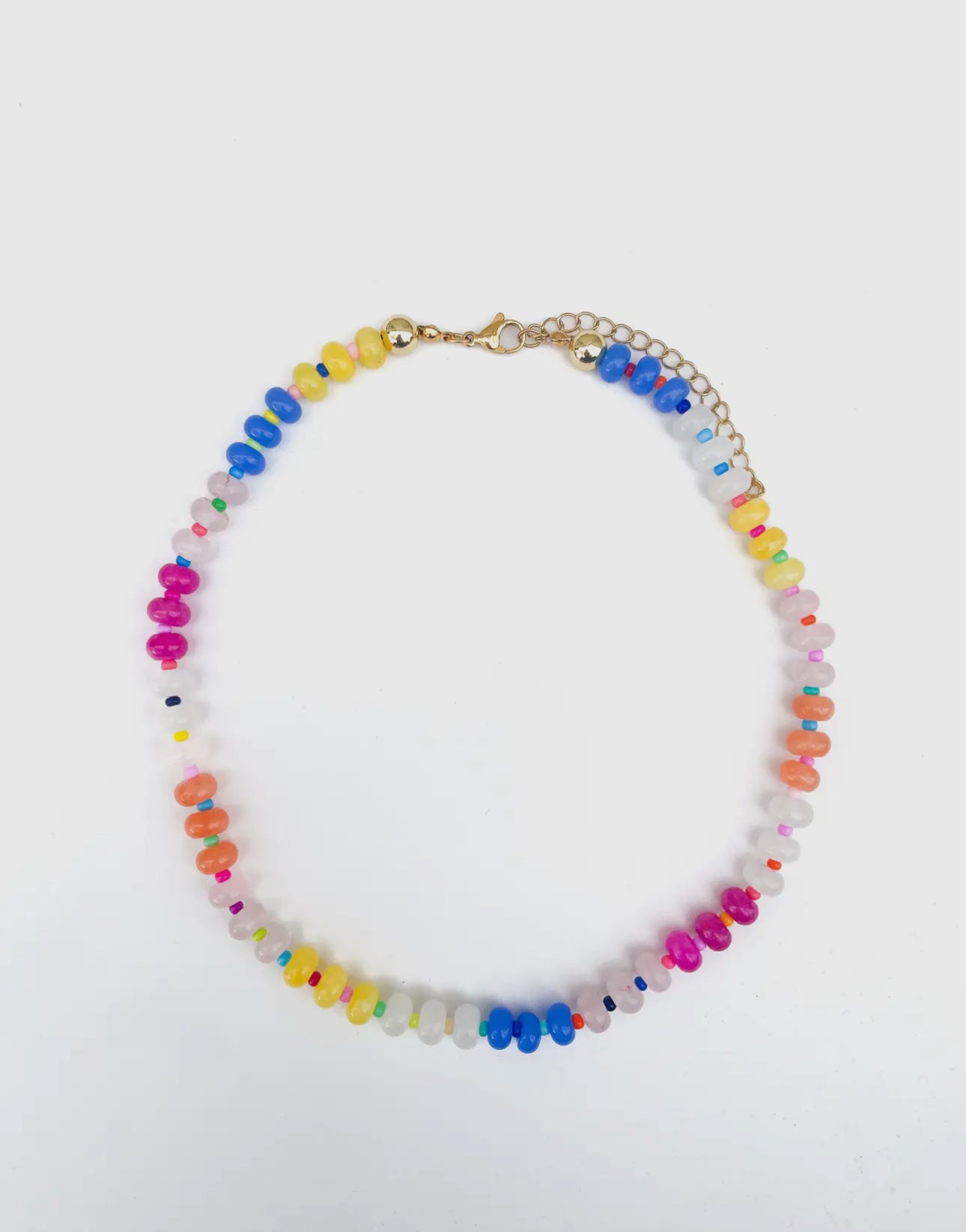 Jess Rainbow Bead Necklace Preorder