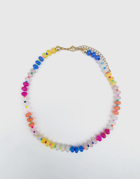 Jess Rainbow Bead Necklace Preorder