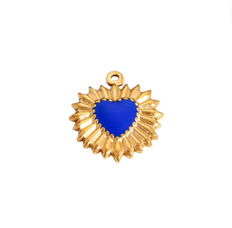Blue Heart Charm