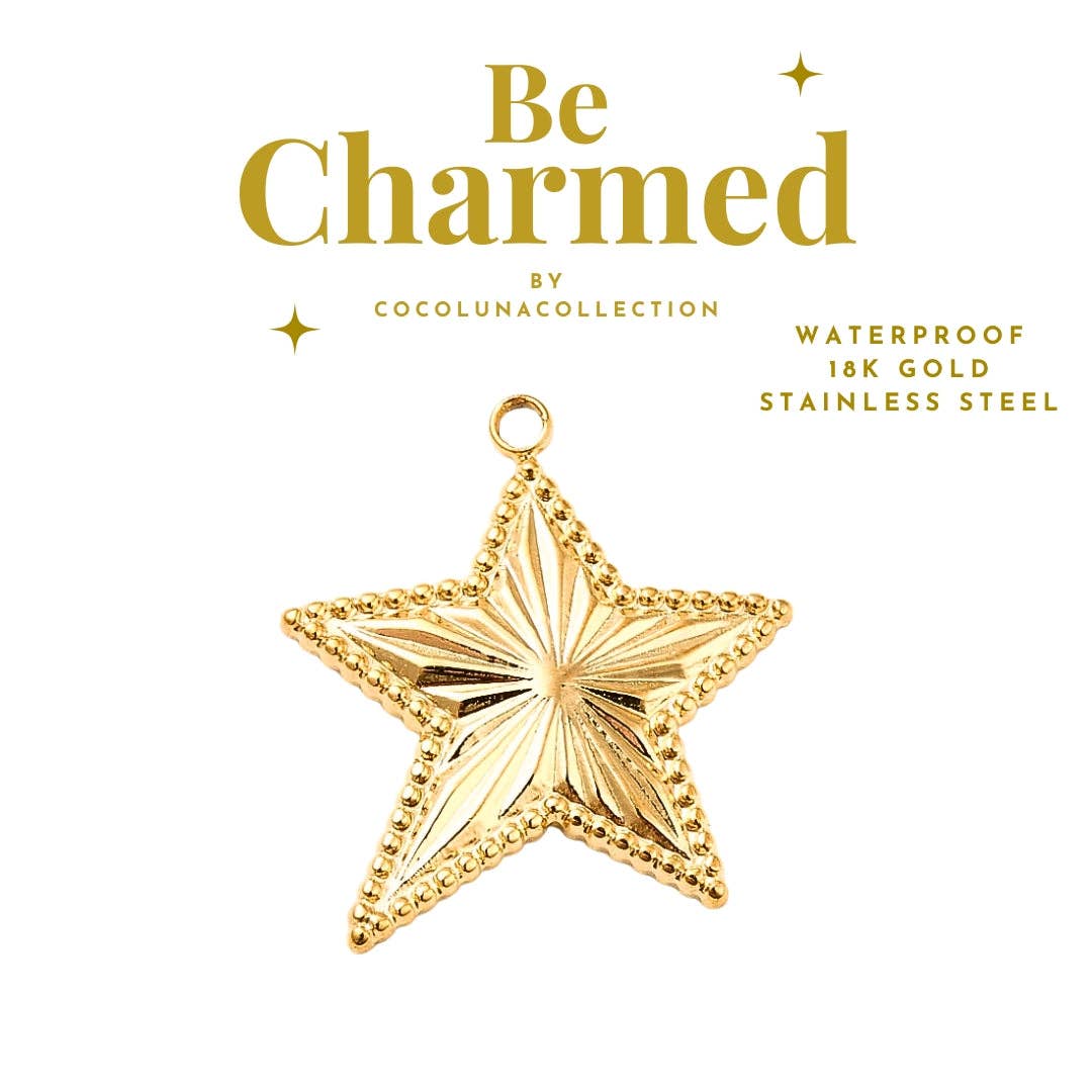 Gold Star Charm