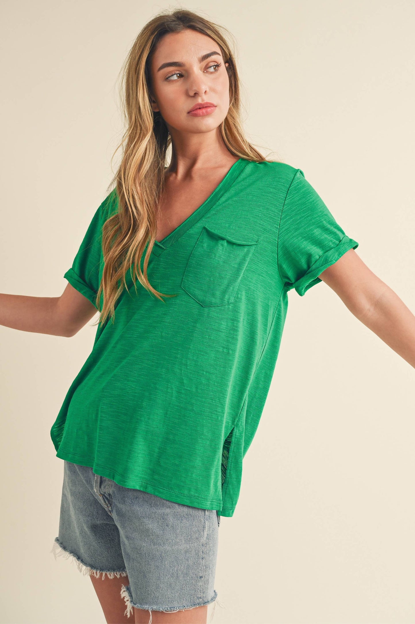 Zoie V-Neck Tee