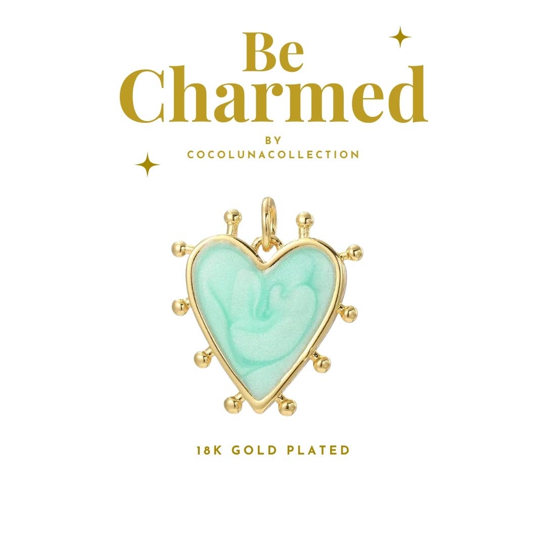 Turquoise Heart Charm