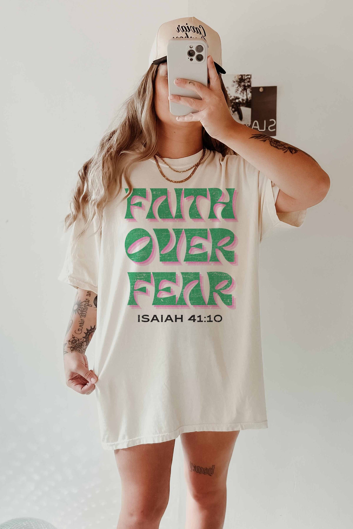Faith Over Fear Oversized Graphic Tee PREORDER