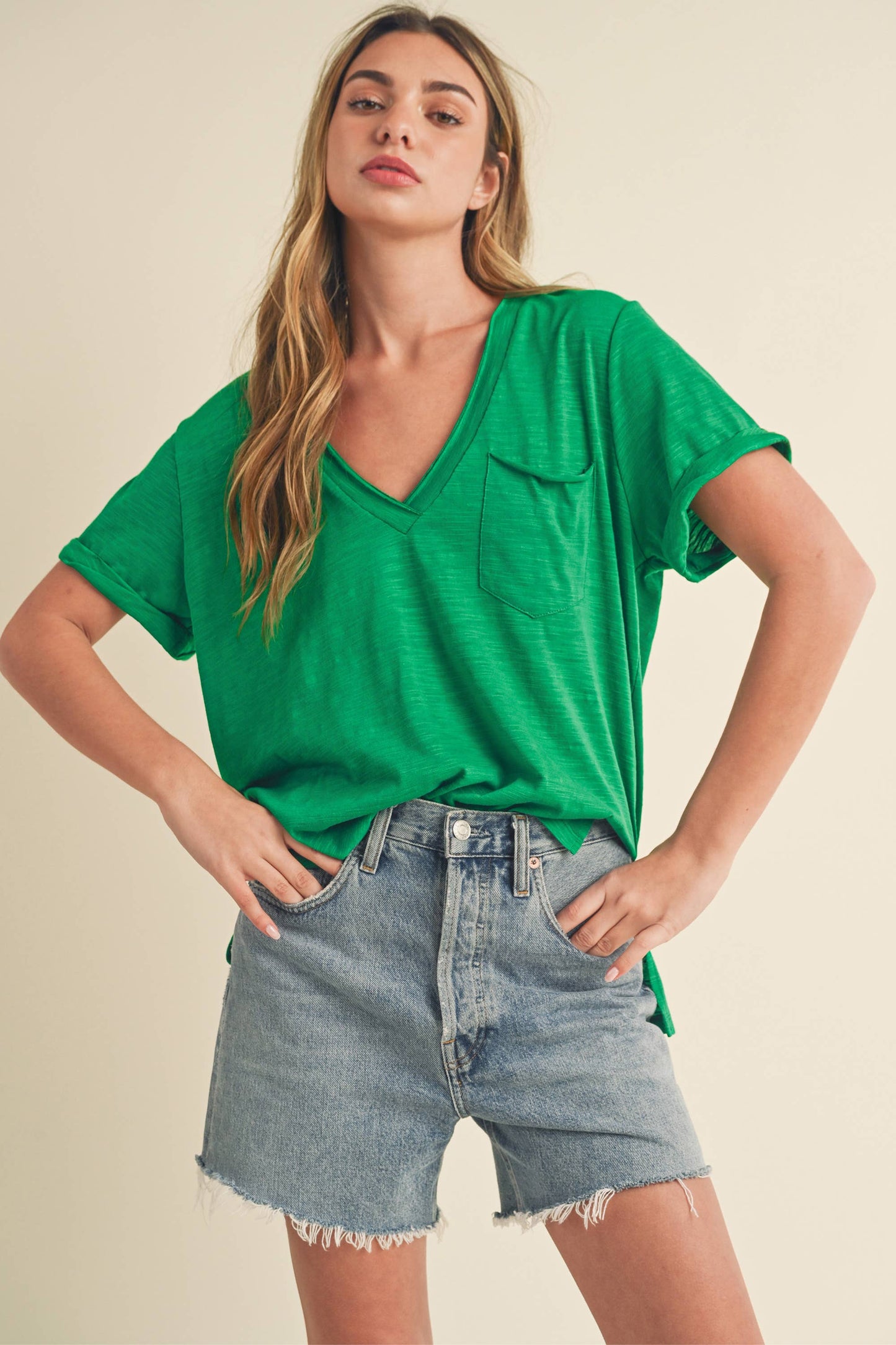 Zoie V-Neck Tee