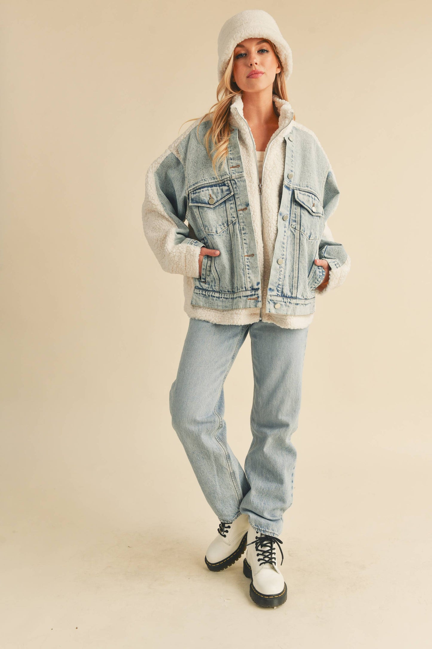 SHERPA DENIM JACKET