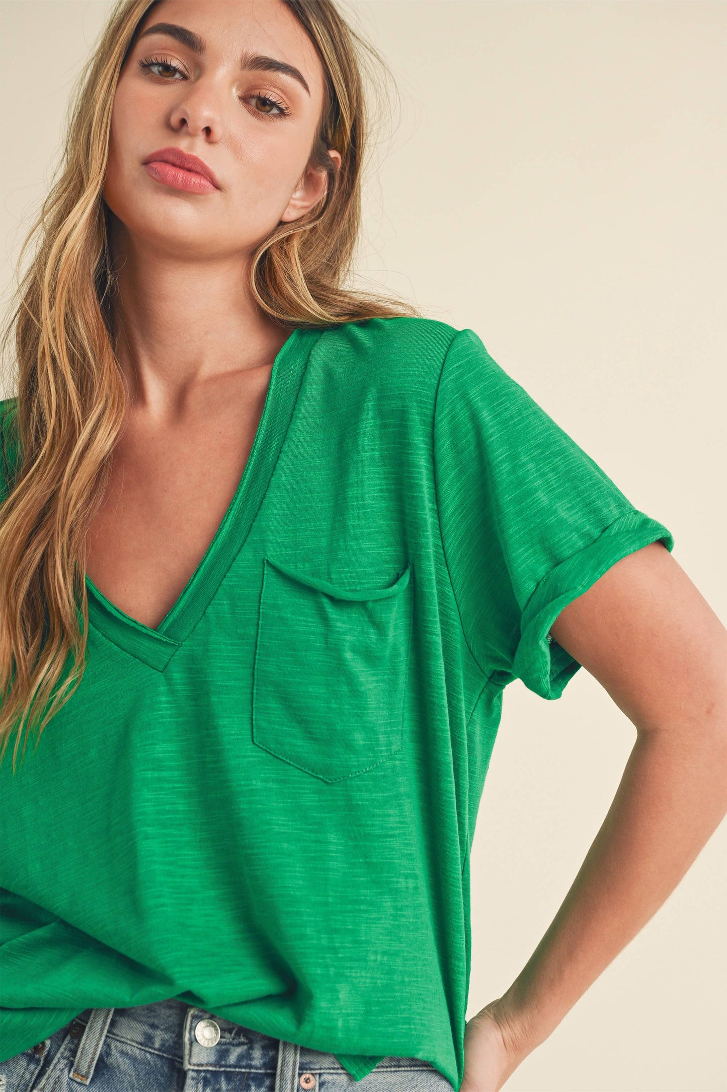 Zoie V-Neck Tee