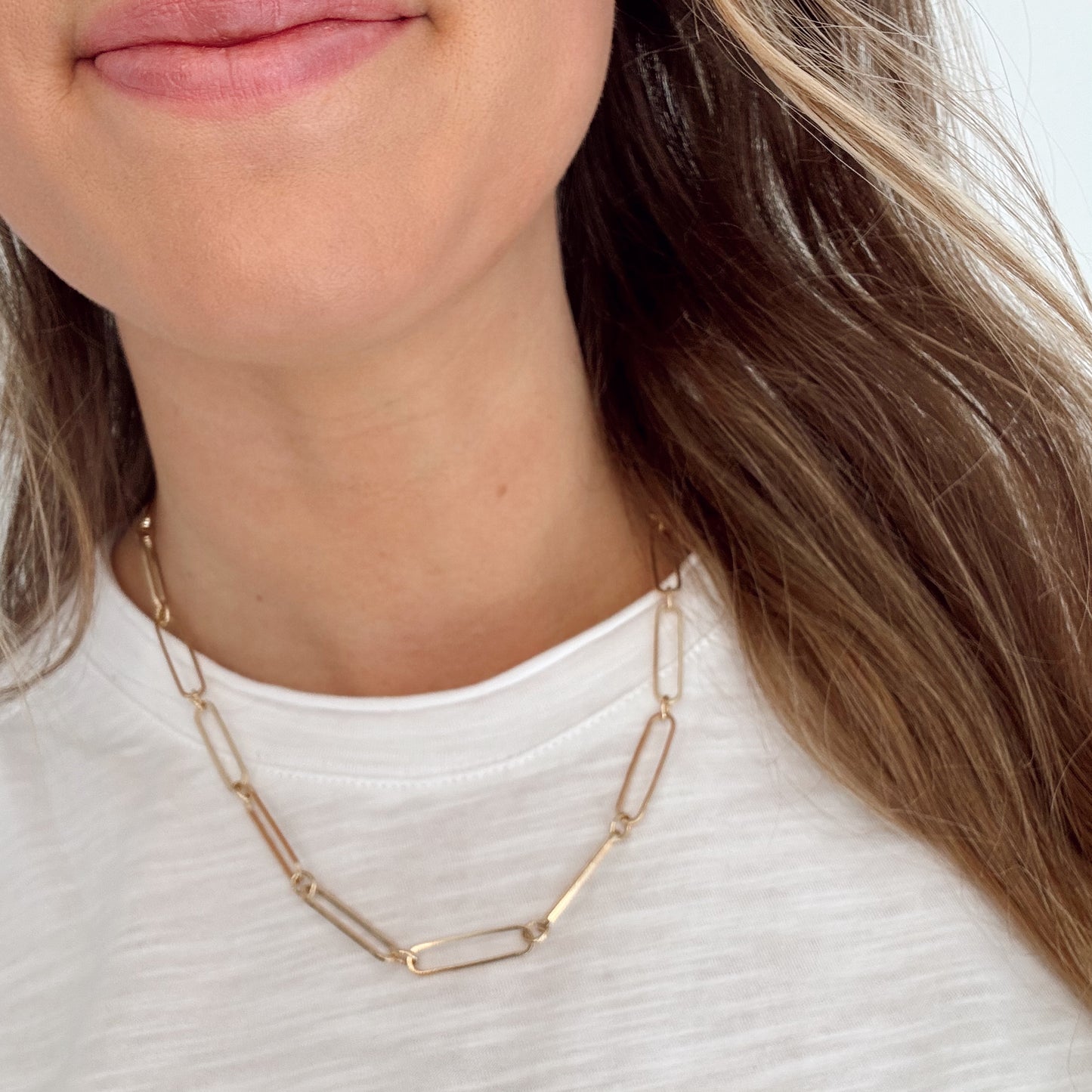 Gold Long Chain Necklace