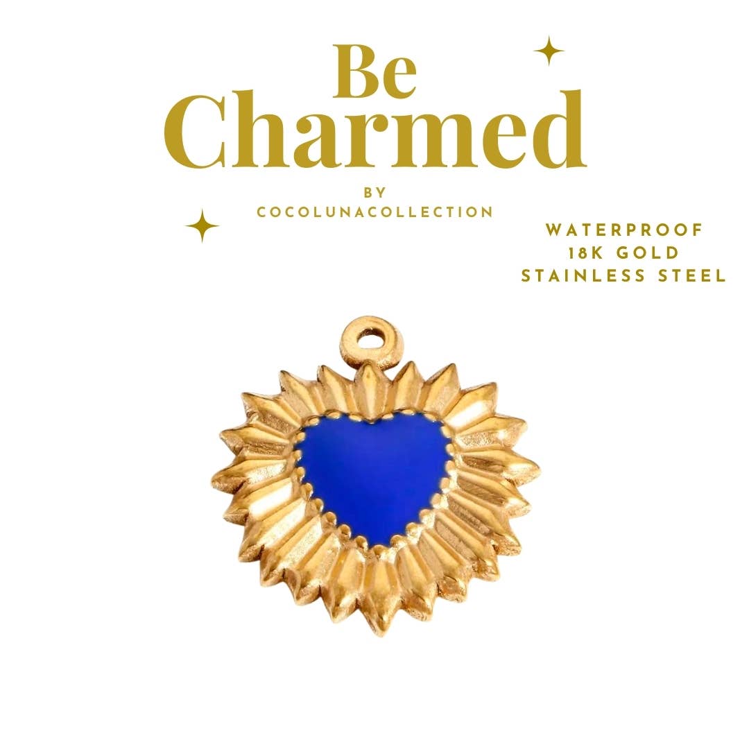 Blue Heart Charm
