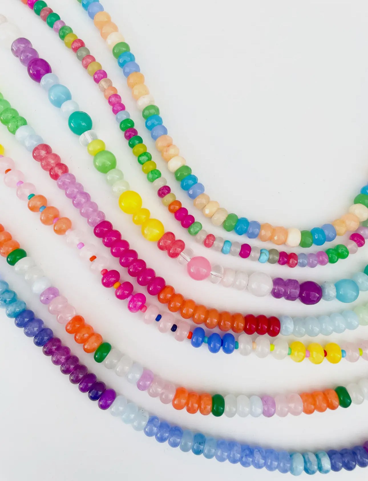 Jess Rainbow Bead Necklace Preorder
