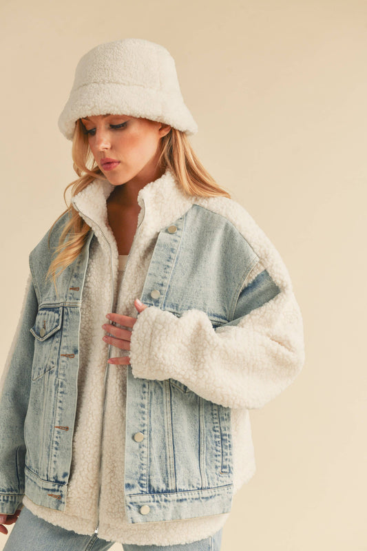 SHERPA DENIM JACKET