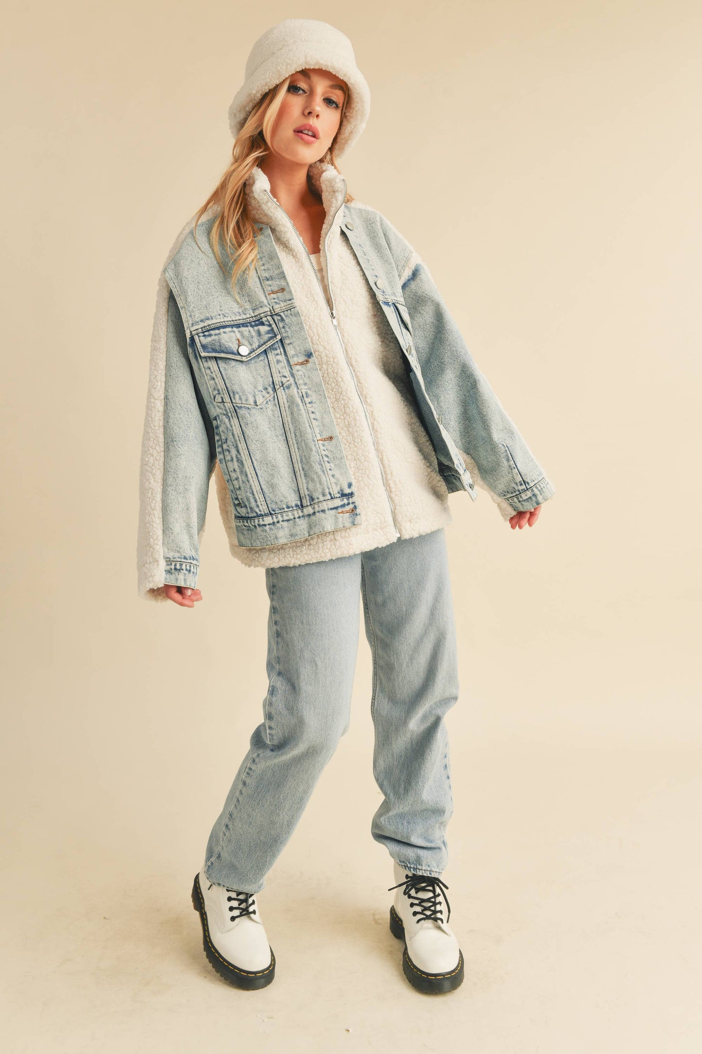 SHERPA DENIM JACKET