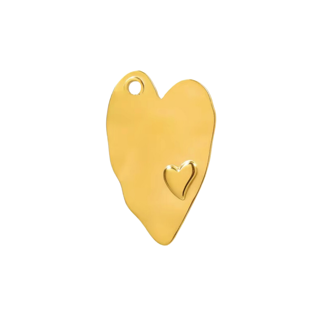 Golden Heart Charm