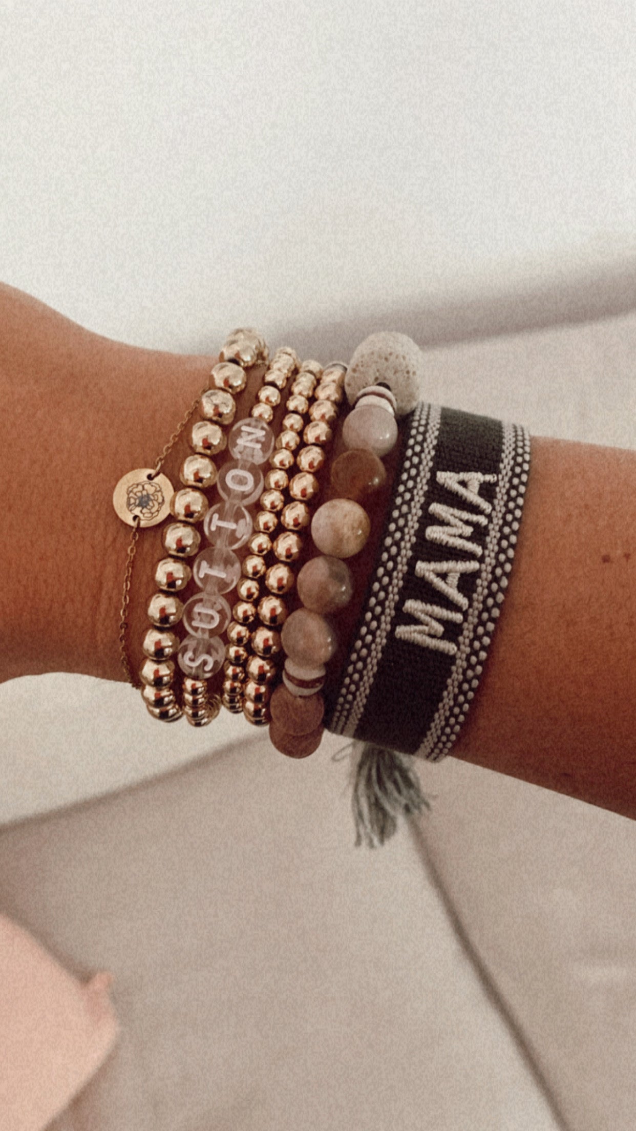 MAMA Embroidered Bracelet