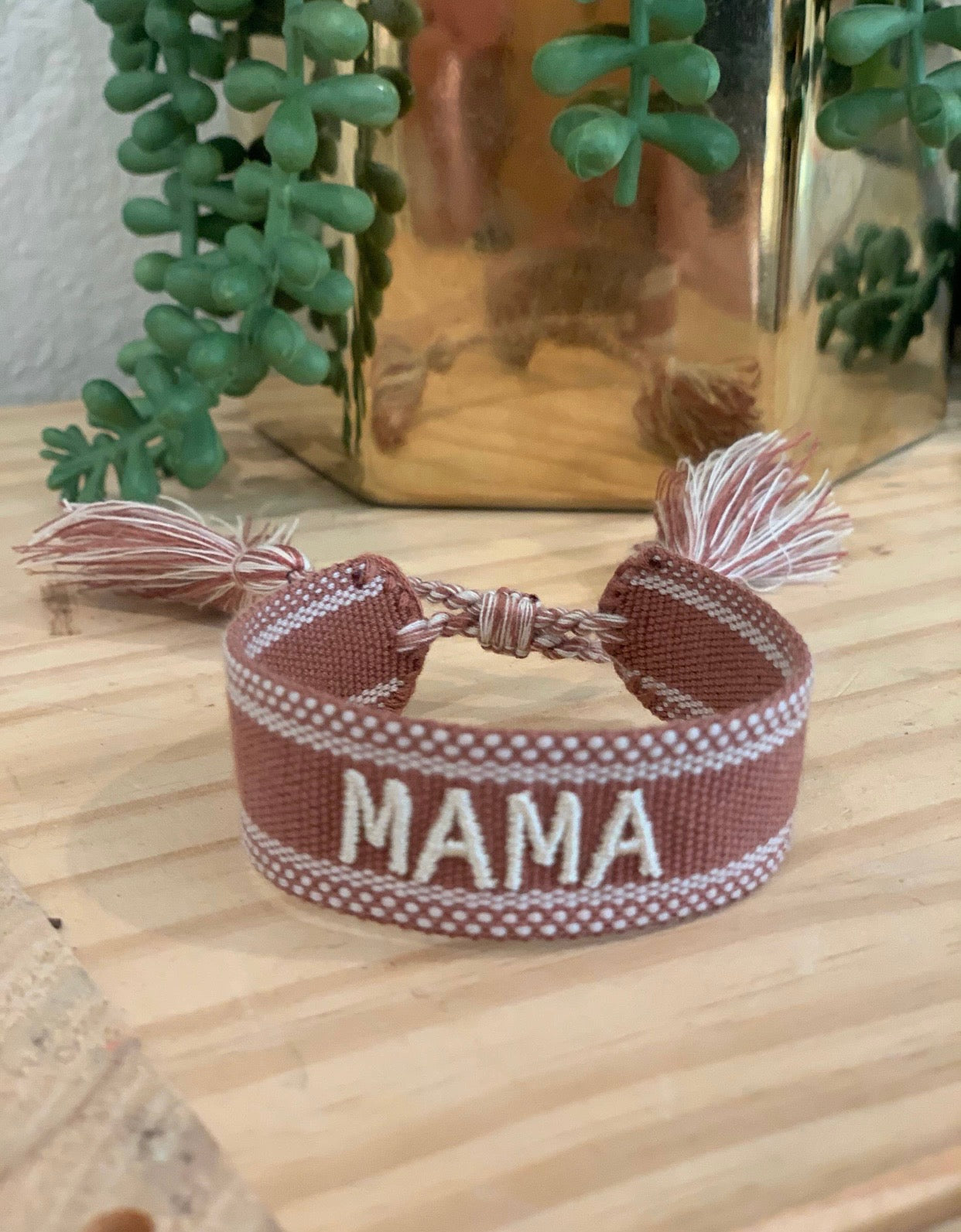 MAMA Embroidered Bracelet