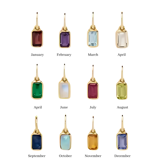 Birthstone Drop Charm