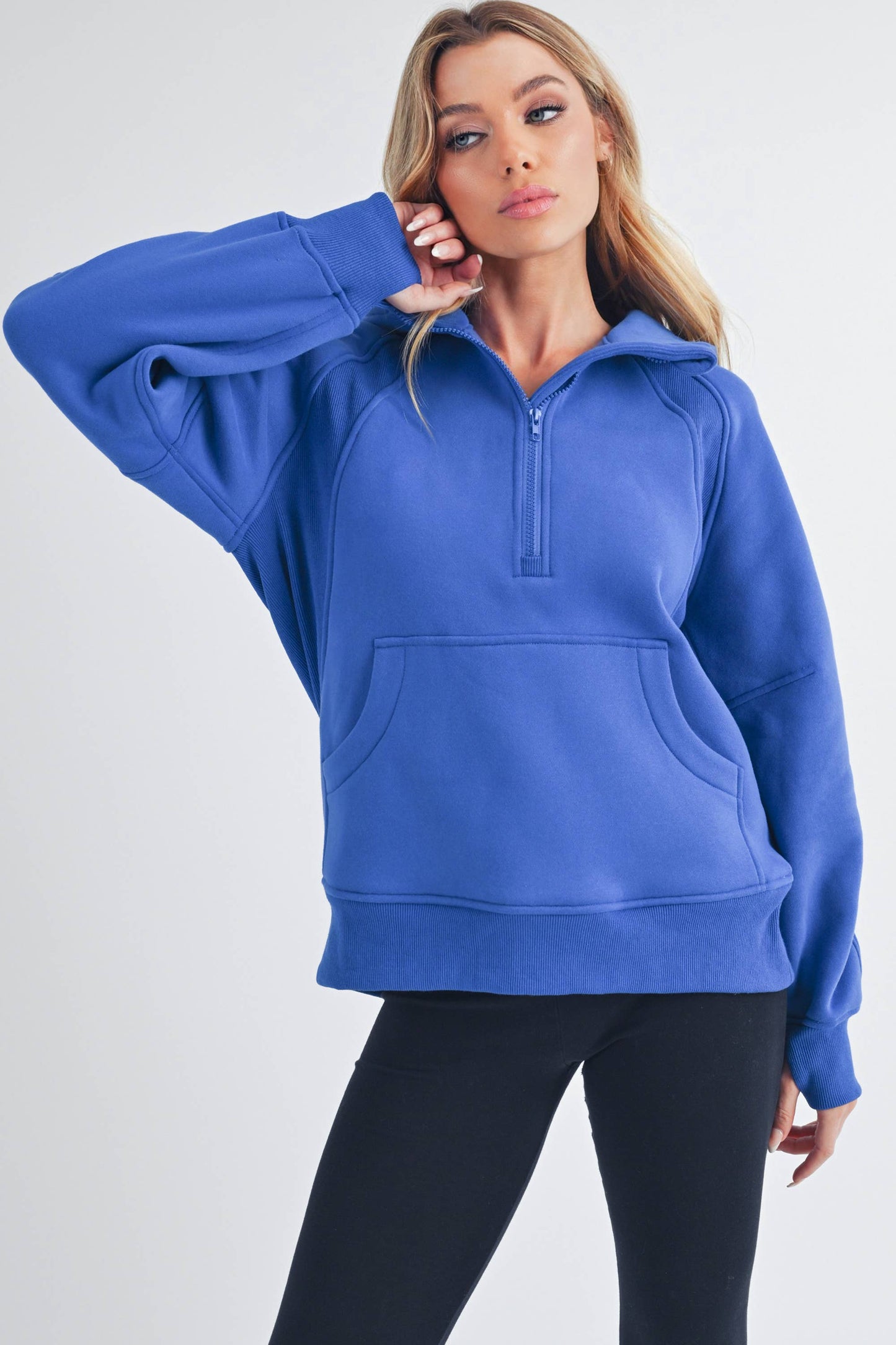 Long Half-Zip Hoodie