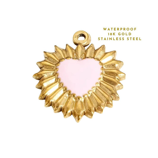 Light Pink Heart Charm