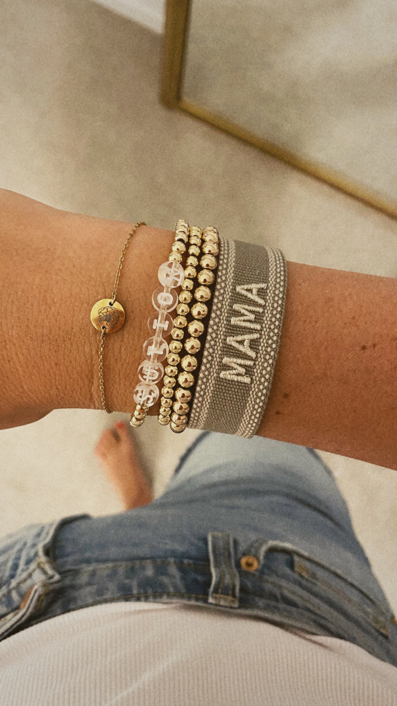 MAMA Embroidered Bracelet