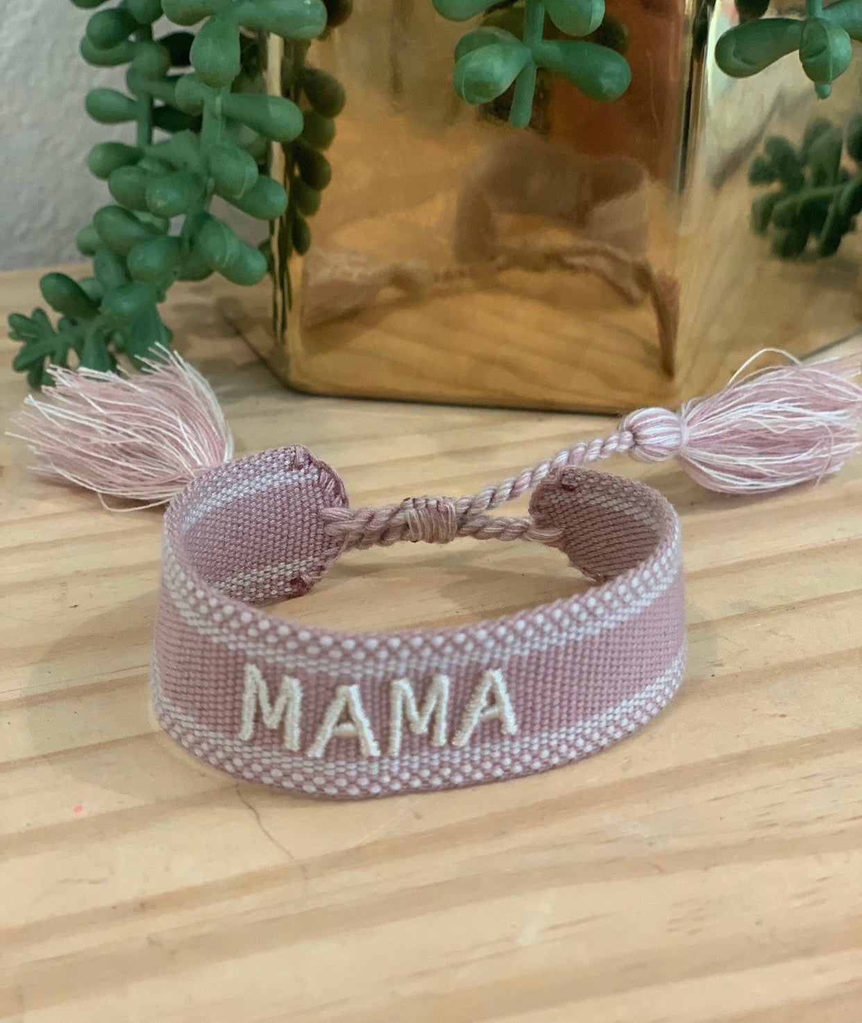 MAMA Embroidered Bracelet