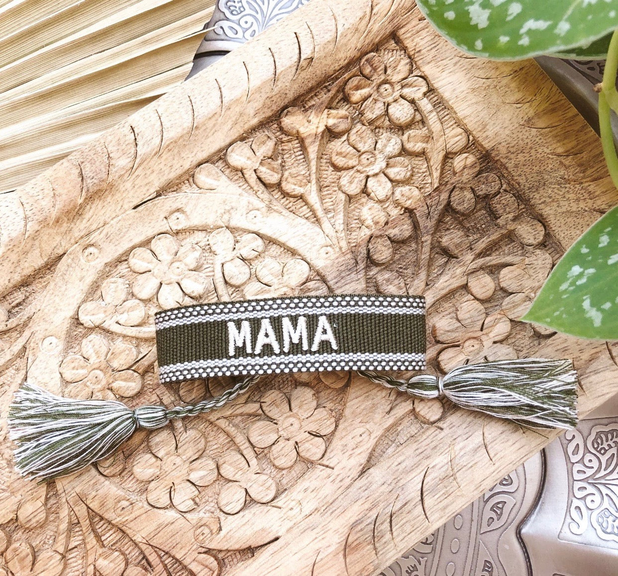 MAMA Embroidered Bracelet